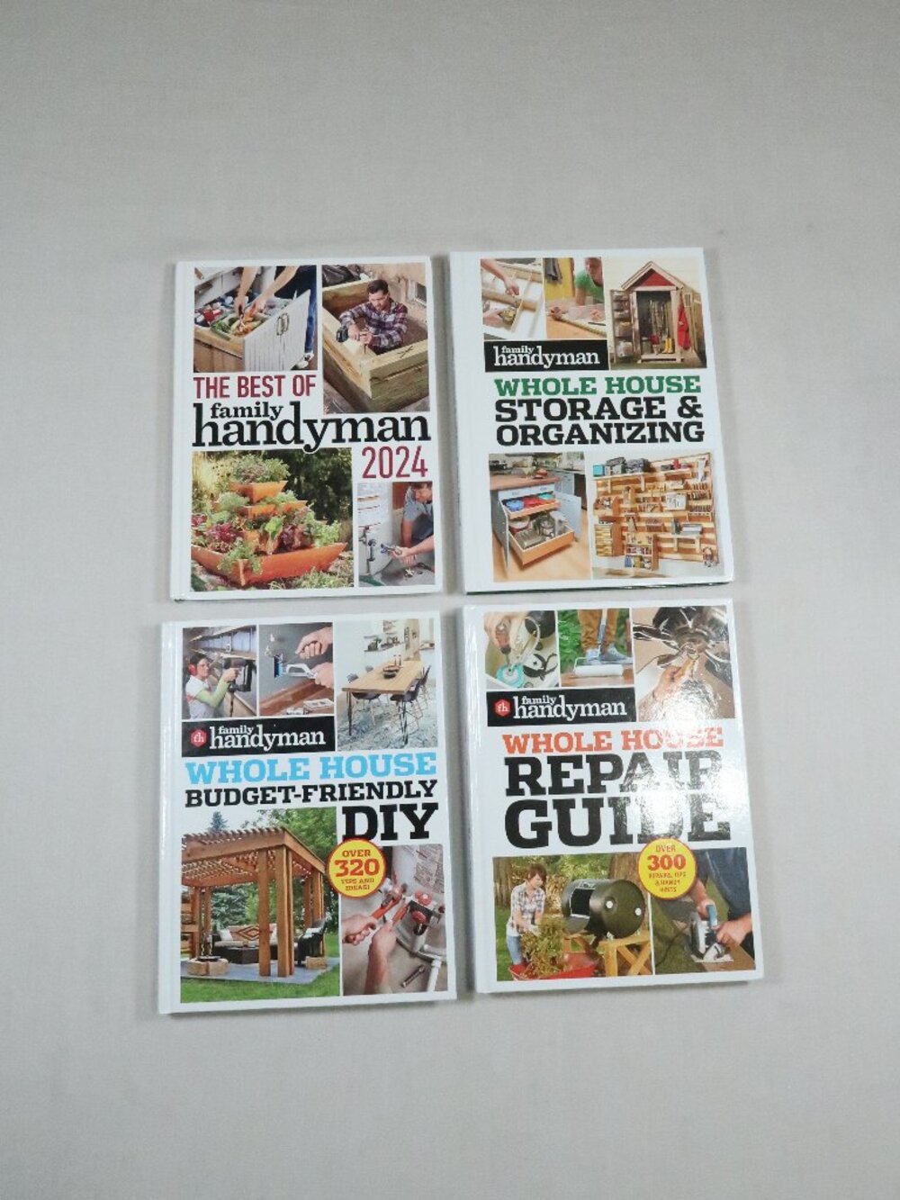 Family Handyman DIY Home Improvement Hardcover Book Set of 4